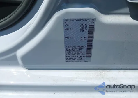 2025 Nissan Altima Sr Fwd from USA, damaged, VIN 1N4BL4CVXSN344610